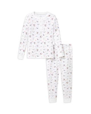 Girls' Le Woof Printed Snug Fit Pajama Set - Baby by PETITE PLUME