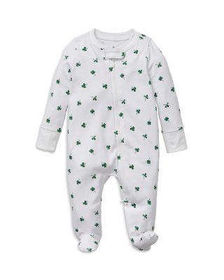 Girls' Pima Cotton Shamrock Romper - Baby by PETITE PLUME