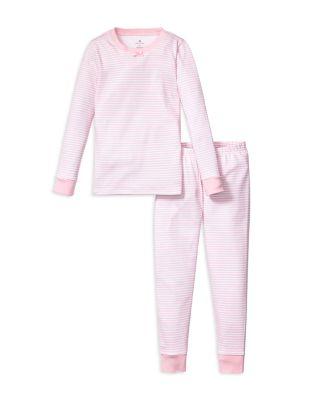 Girls' Pima Cotton Striped Pajama Set - Little Kid by PETITE PLUME