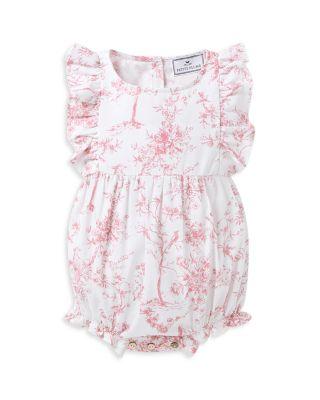 Girls' Timeless Toile Twill Ruffled Romper - Baby by PETITE PLUME