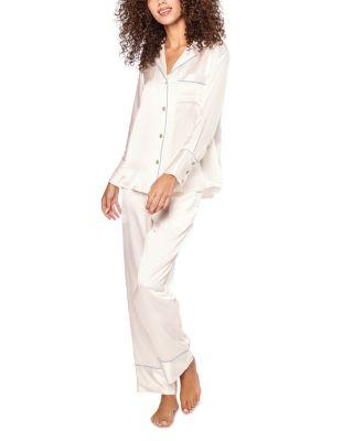 Mulberry Silk Long Pajama Set by PETITE PLUME
