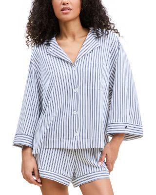 Olivia Striped Short Pajama Set by PETITE PLUME