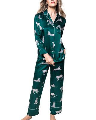 Panthere De Luxe Silk Pajama Set by PETITE PLUME