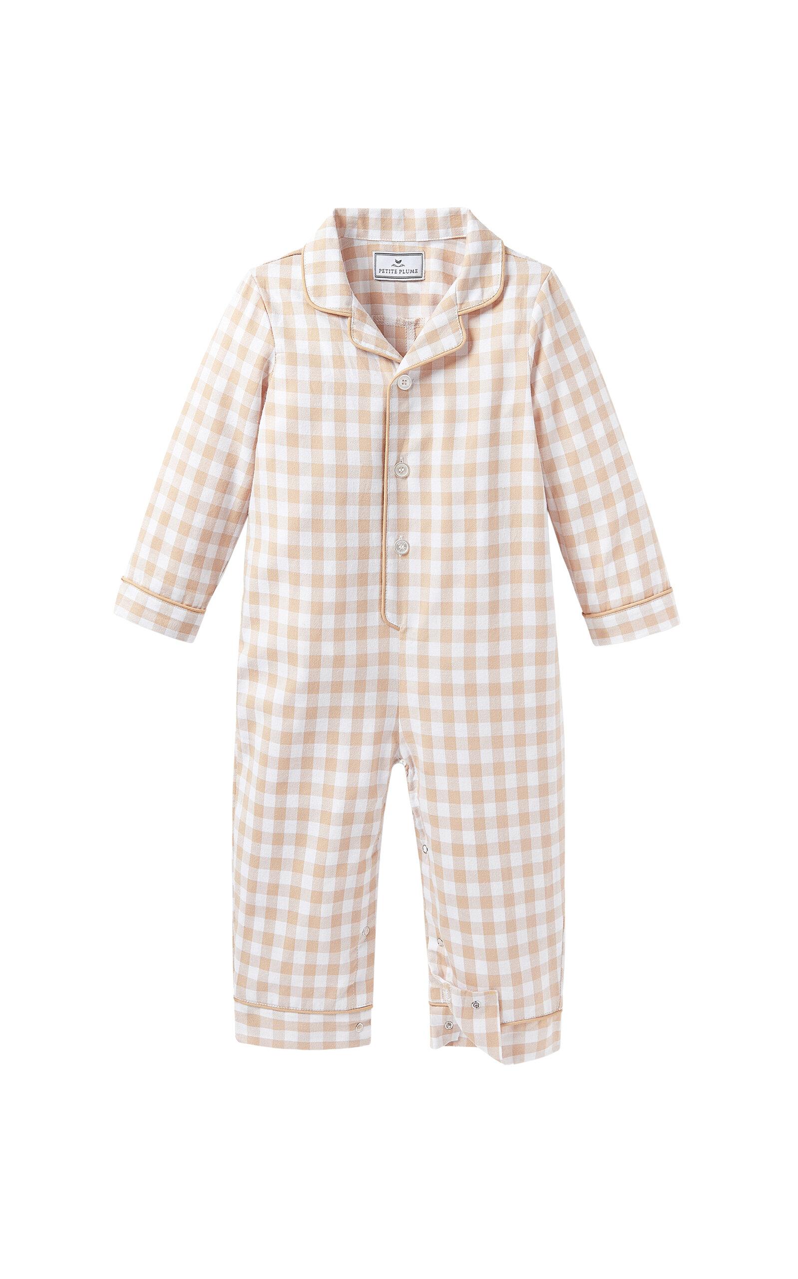 Petite Plume Infant Twill Classic Romper - Moda Operandi by PETITE PLUME