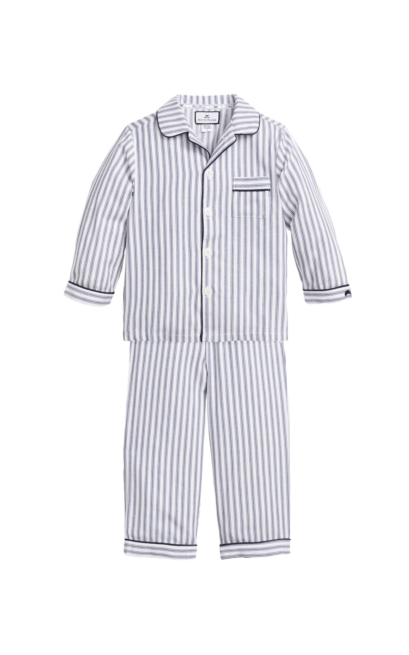 Petite Plume Kids' French Ticking Pajama Set - Moda Operandi by PETITE PLUME