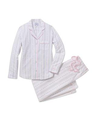 Shirt & Pants Pajama Set in Cottage Stripe by PETITE PLUME
