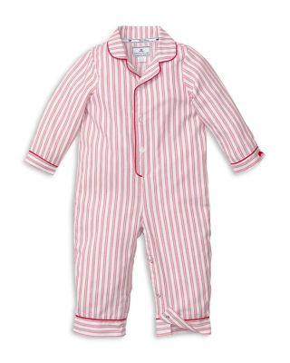 Unisex Classic Striped Ticking Romper - Baby by PETITE PLUME
