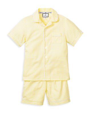 Unisex Gingham Classic Pajama Shorts Set - Baby by PETITE PLUME