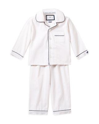 Unisex White Pajama Set - Baby by PETITE PLUME
