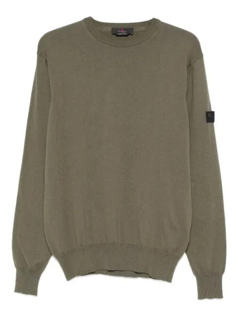 Exmoor 07 logo-patch crew neck sweater by PEUTEREY