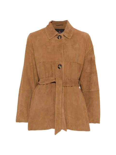 Machuca suede belted jacket by PEUTEREY