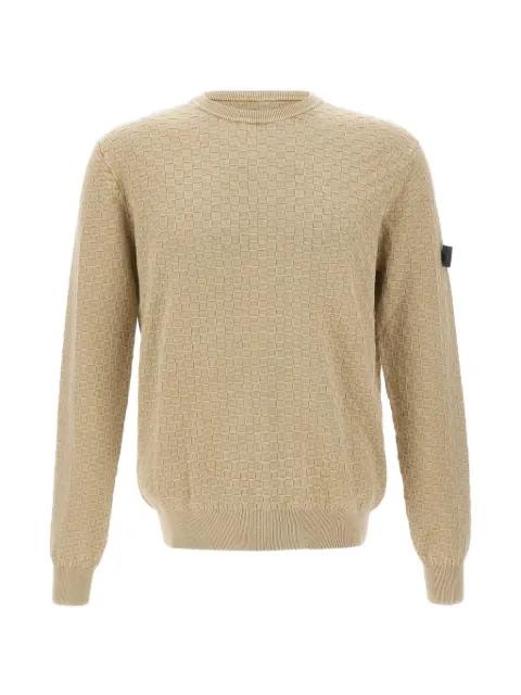 Omnium checked weave sweater by PEUTEREY