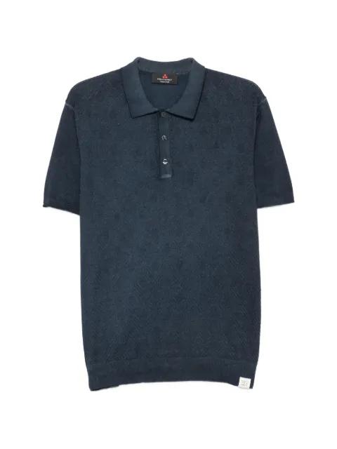 diamond-knit short-sleeve polo shirt by PEUTEREY