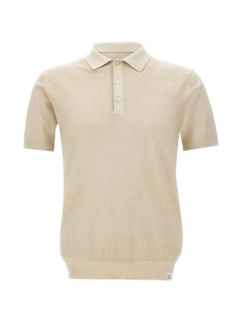 diamond-pattern polo shirt by PEUTEREY