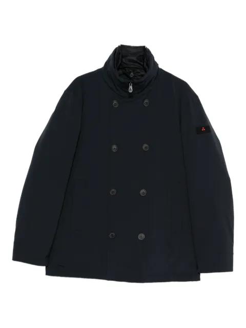 double-breasted high-neck coat by PEUTEREY