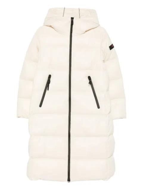 hoodied zip-up coat by PEUTEREY
