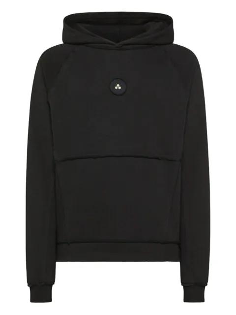 logo-patch cotton hoodie by PEUTEREY