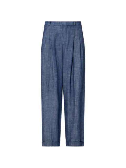 pleated-design trousers by PEUTEREY