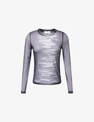 Betta Embellished Mesh Woven Top by PH5