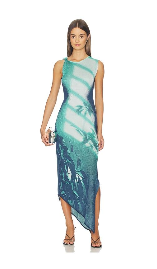 PH5 Cedar Window Print Tank Dress in Teal by PH5