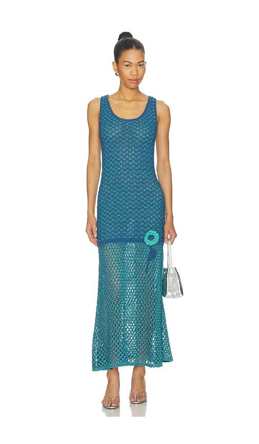 PH5 Maple Crochet Tank Dress in Blue by PH5