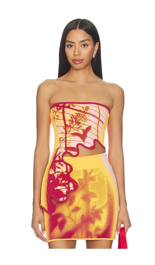 PH5 Pomelo Wavy Bra Top in Orange by PH5