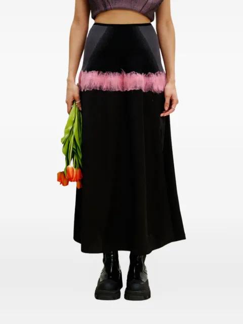 needle-punch ruffled skirt by PH5
