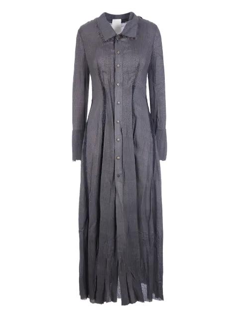 button-front raw-edge dress by PHAEDON PARIS