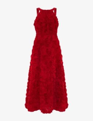 Angeline Rose-Texture Sleeveless Woven Midaxi Dress by PHASE EIGHT