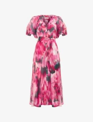 Caterina Floral-Print Woven Midi Dress by PHASE EIGHT