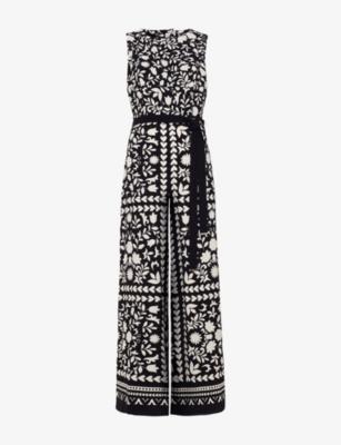 Cyra Floral-Print Woven Jumpsuit by PHASE EIGHT