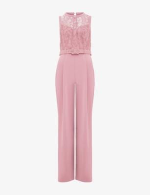 Ivanna Lace-Embroidered Woven Jumpsuit by PHASE EIGHT