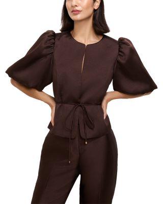Ivy Satin Puff Sleeve Jacket by PHASE EIGHT