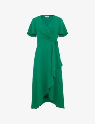 Julissa Wrap-Front Woven Midi Dress by PHASE EIGHT