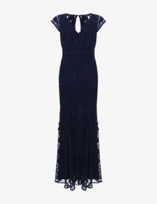 Khiana V-Neck Tapework Woven Maxi Dress by PHASE EIGHT