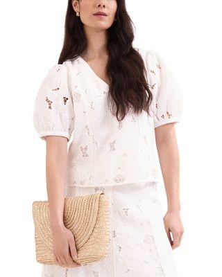 Marina Seamed Lace Blouse by PHASE EIGHT