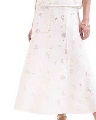 Marina Seamed Lace Midi Skirt by PHASE EIGHT