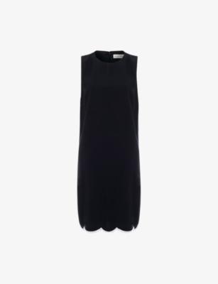 Marta Scalloped-Hem Woven Shift Dress by PHASE EIGHT
