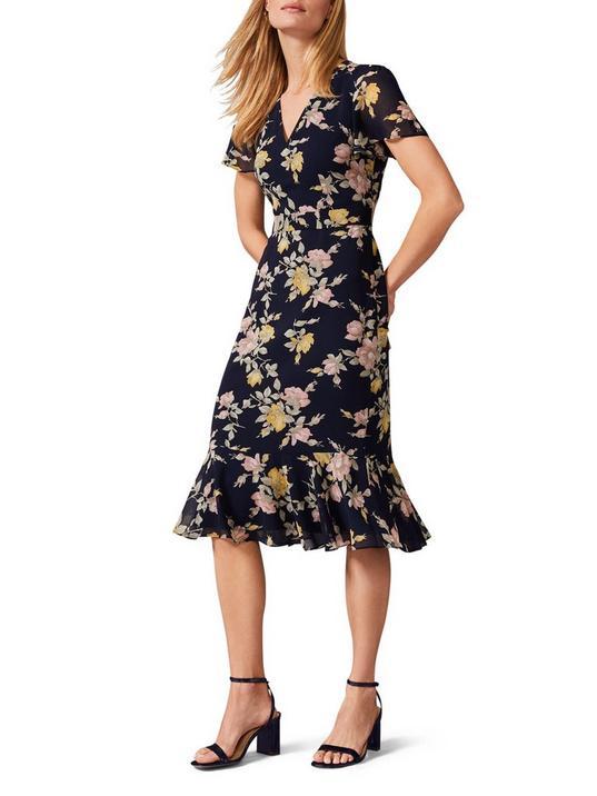 Melissa Georgette Floral Dress- by PHASE EIGHT