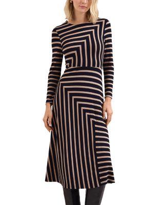 Mia Striped Midi Dress by PHASE EIGHT