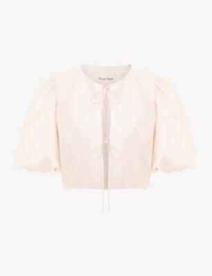 Paulina Puff-Sleeve Satin Jacket by PHASE EIGHT