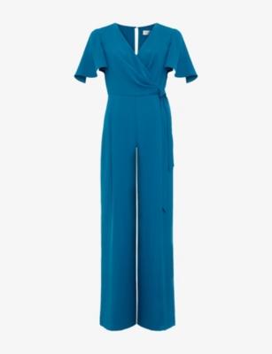 Petite Julissa Wide-Leg Woven Jumpsuit by PHASE EIGHT