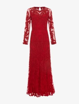 Phoenix Long-Sleeved Lace Maxi Dress by PHASE EIGHT