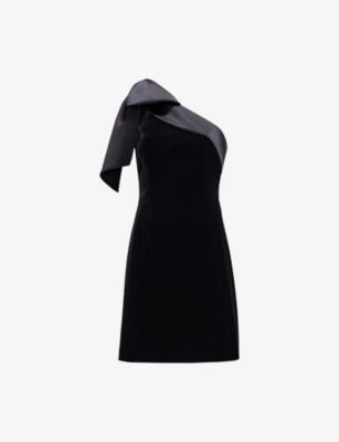 Sofia Bow-Embellished Velvet Mini Dress by PHASE EIGHT