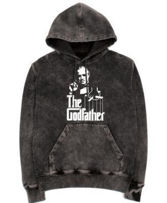 Men's Godfather Silhouette Mineral Wash Hoodie by PHILCOS