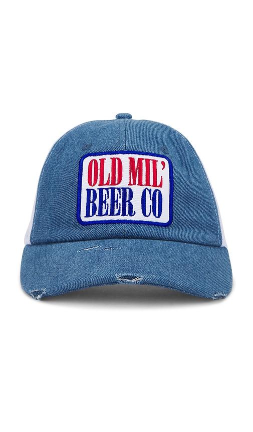 Philcos Old Mil' Beer Co Hat in Blue & White in Blue by PHILCOS