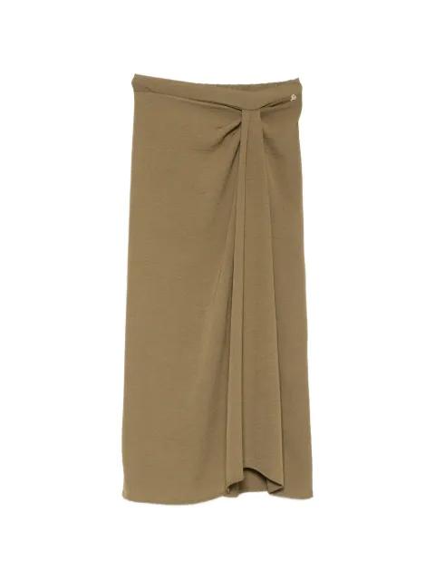 knot midi skirt by PHILIA LOFT