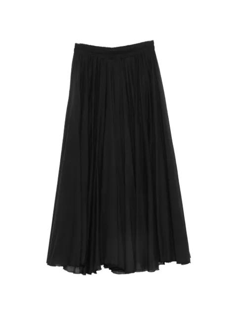 pleated elasticated-waist midi skirt by PHILIA LOFT