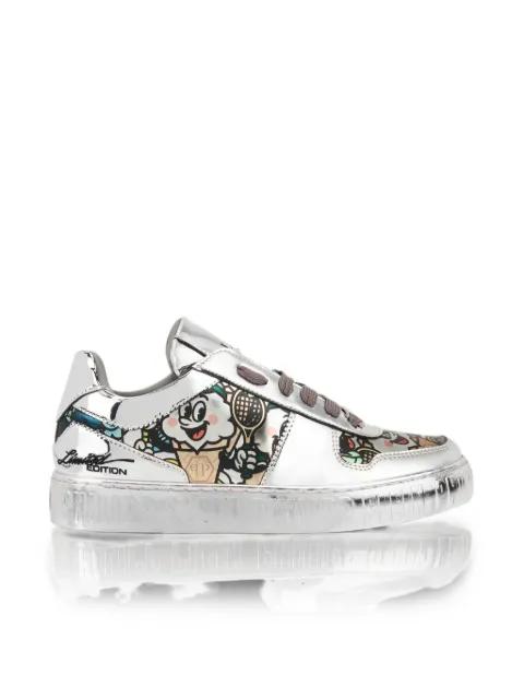 3D Ice Cream mirror-effect sneakers by PHILIPP PLEIN