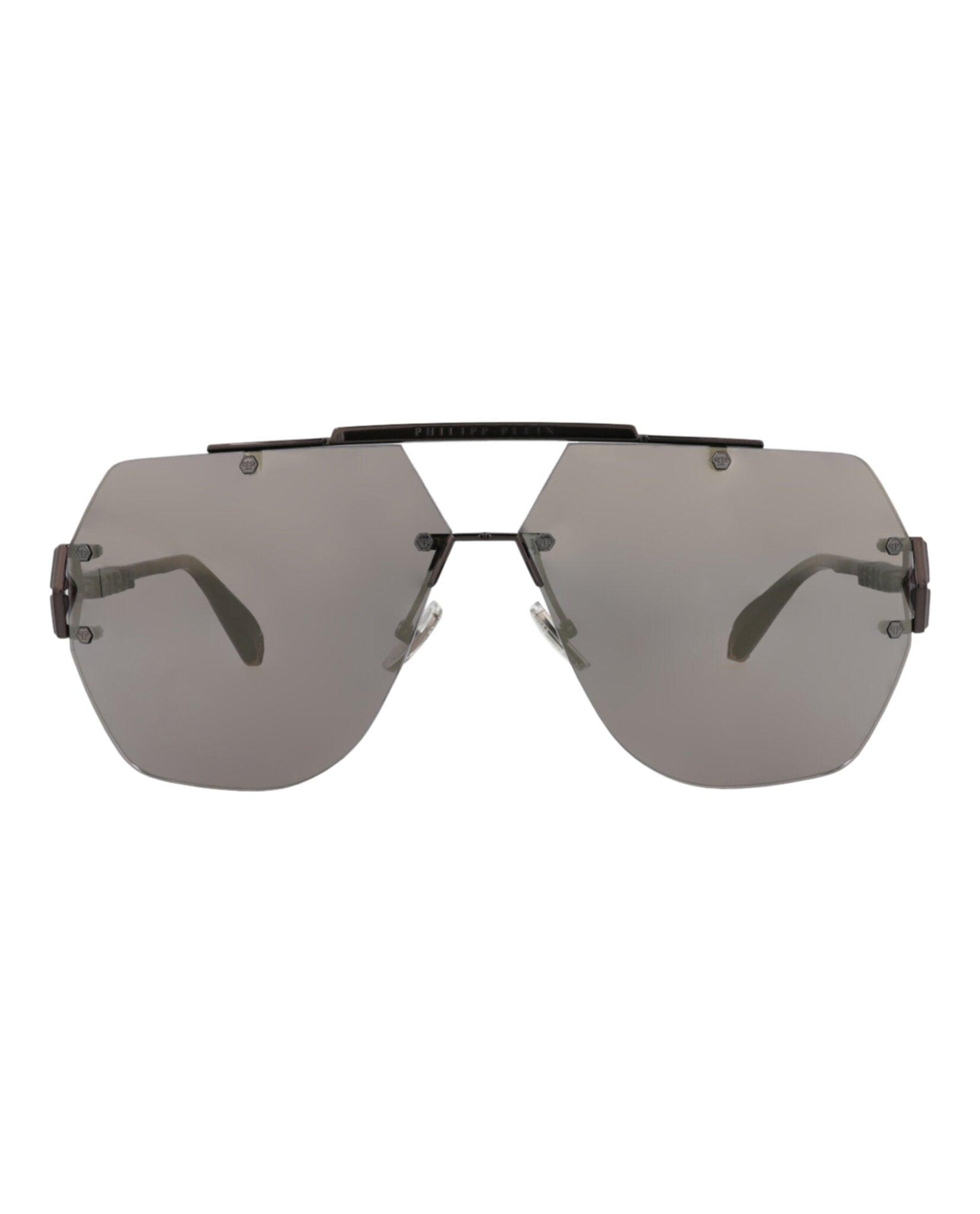 Aviator-Frame Metal Sunglasses by PHILIPP PLEIN